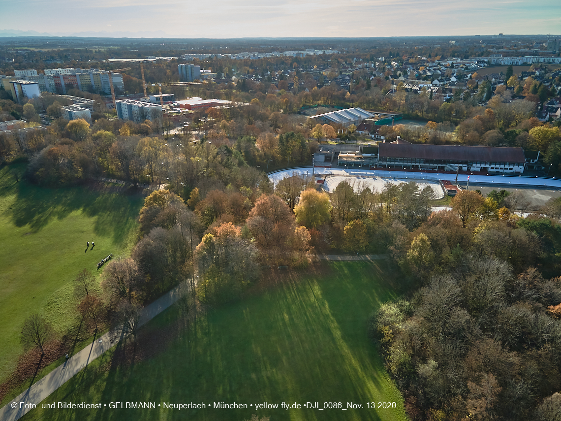 13.11.2020 - der Ostpark mit See und Biergarten in Neuperlach